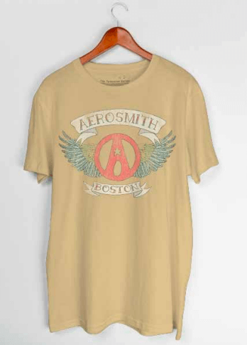 Aerosmith Boston T-Shirt (Yellow)