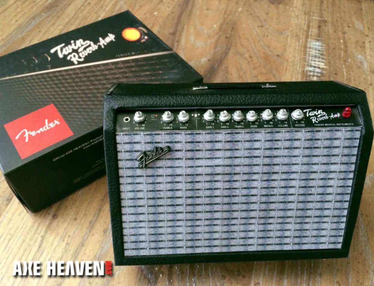 Miniature Fender Twin-Reverb Ornamental Amp Model