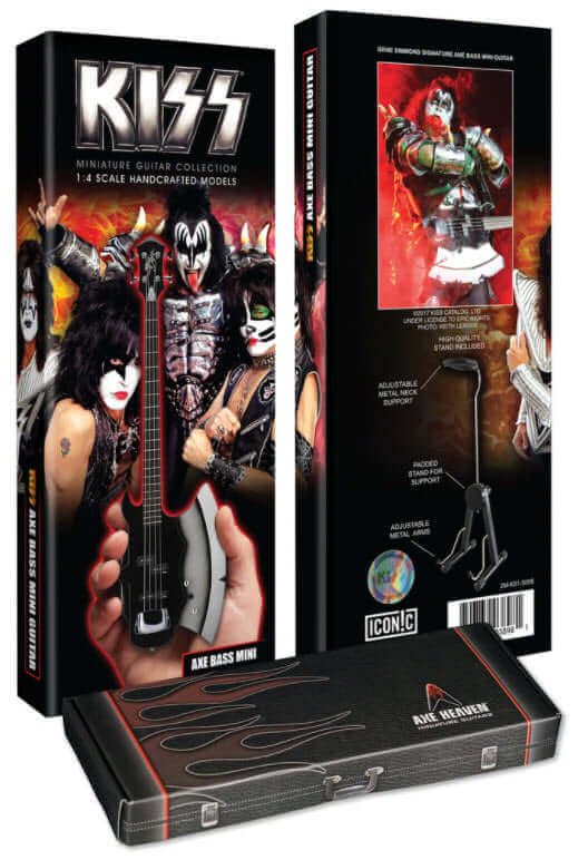 Kiss® Gene Simmons Signature Axe Bass Mini Guitar Model Little Guitars